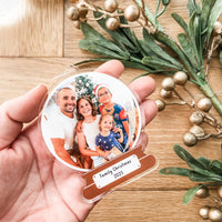 Personalised photo Christmas snow globe