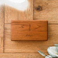 Personalised Wooden Jewellery Box - Birth Blossoms - Etched
