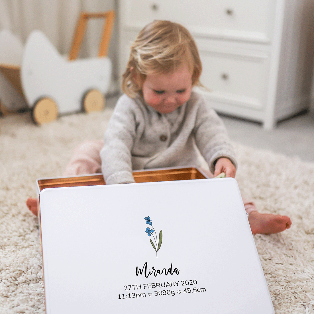 Keepsake Box - Design 27 - Birth Blossoms