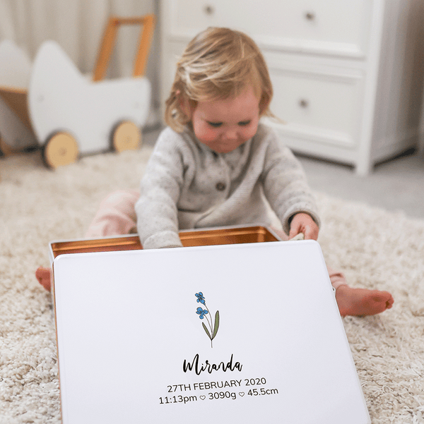 Keepsake Box - Design 27 - Birth Blossoms