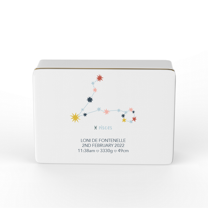 Keepsake Box - Design 42a - Zodiac Constellations