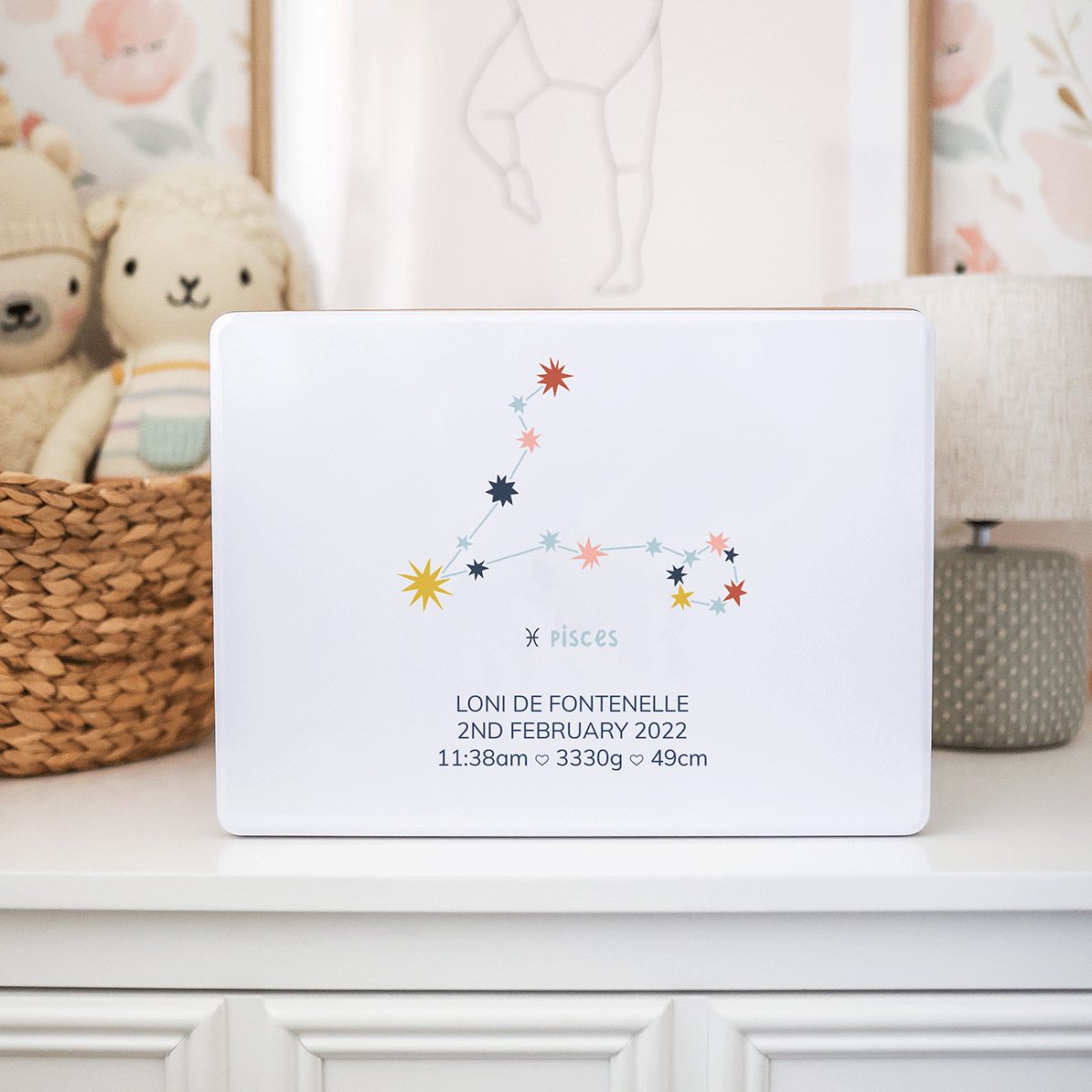 Keepsake Box - Design 42a - Zodiac Constellations