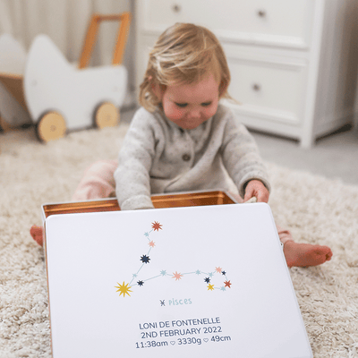 Keepsake Box - Design 42a - Zodiac Constellations