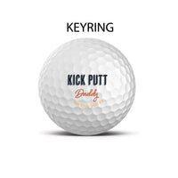 Personalised Golf Ball Keyring (multiple designs)