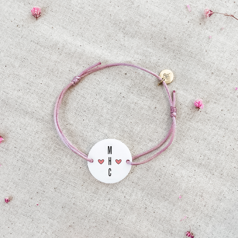 Personalised Bracelet - Love Letters - White Acrylic