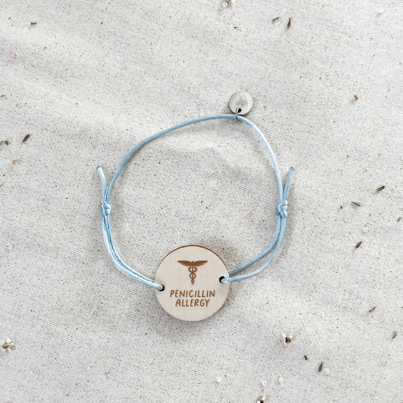 Personalised Bracelet - Medical Alert - Timber