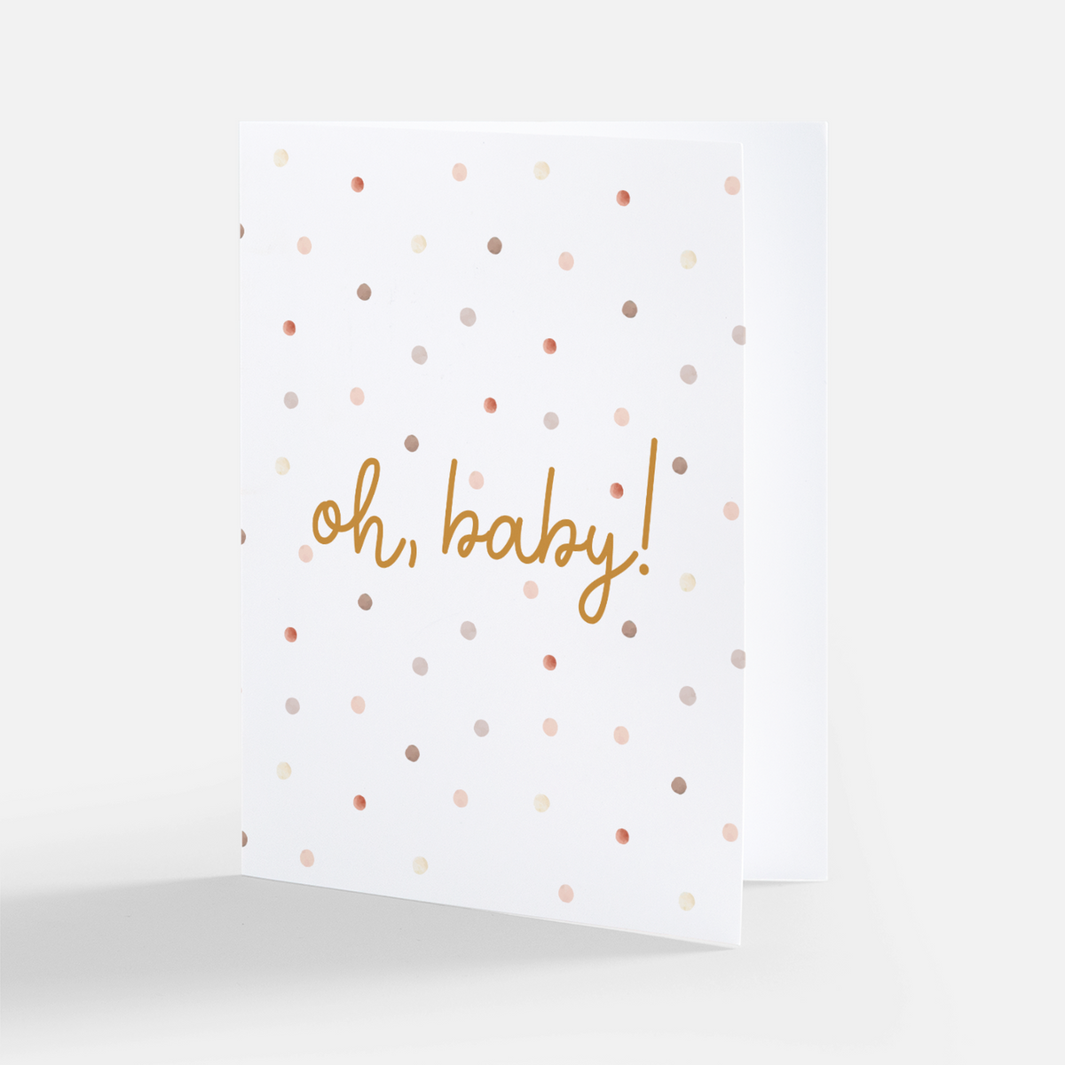 Oh Baby! Pebble Greeting Card