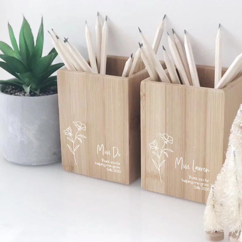 Pencil Holders - Birth Blossoms