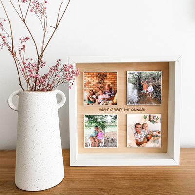 Etched Timber Photo Frame - Set of 4 Photo Print