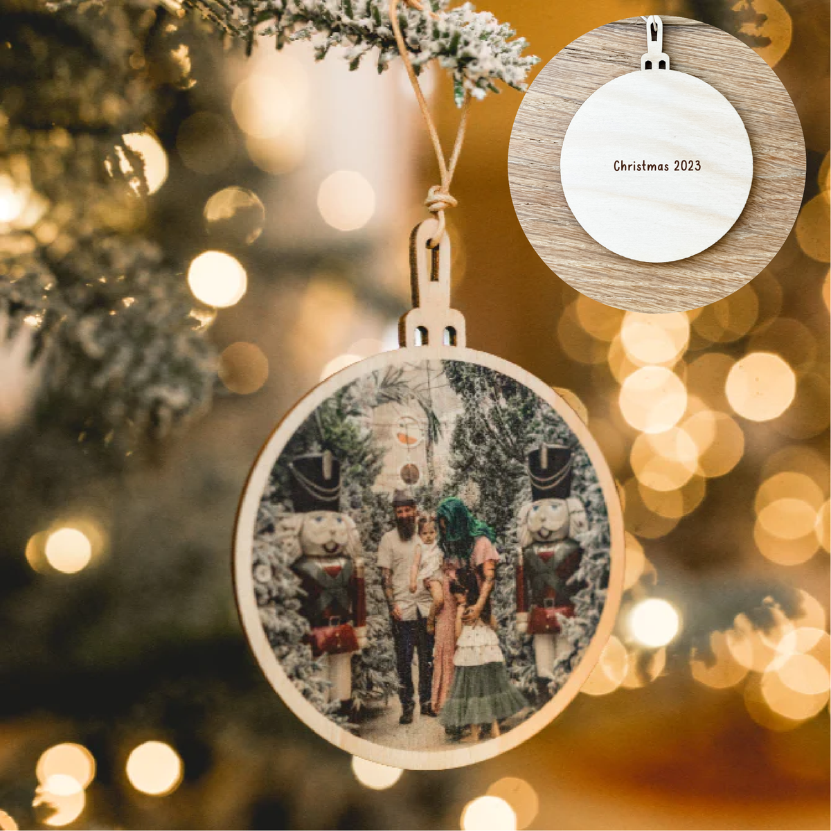 Photo Christmas Bauble - Double Sided