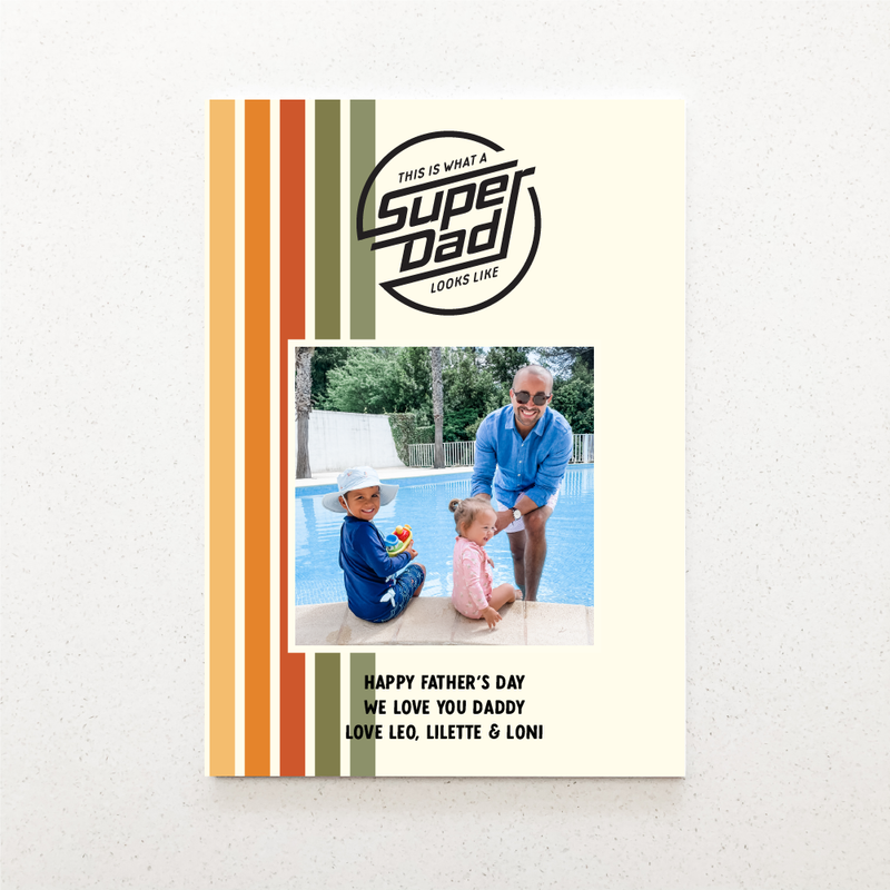 Father's Day Photo Plaques - Retro
