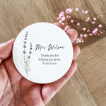 Fridge Magnets - Wildflower - White Acrylic
