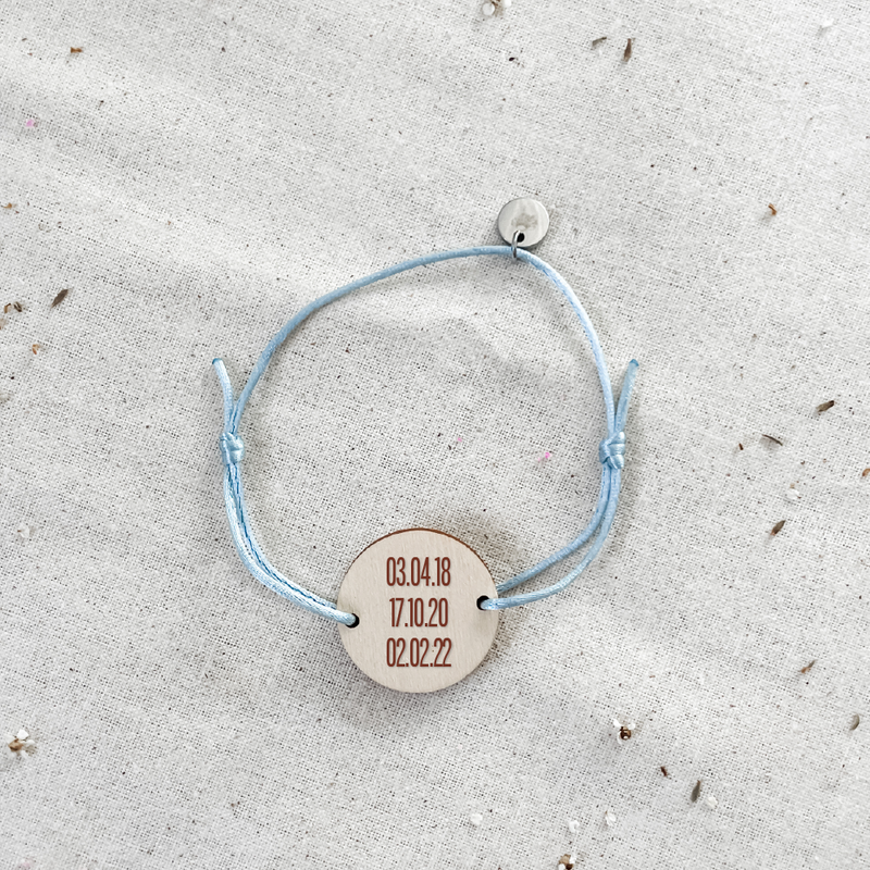 Personalised Bracelet - Special Dates - Timber