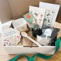 DIY Garden Appreciation Gift Bundle - Square Planter  - Teacher Gift (unable to ship to WA, NT and TAS)