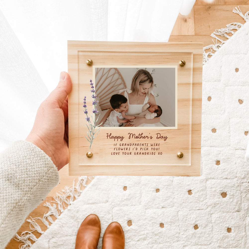 Australian Made Standing Layered Plaques - Mother's Day - Lavender