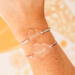 Personalised Bracelet - Cloud - Clear Acrylic