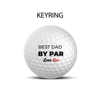 Personalised Golf Ball Keyring (multiple designs)