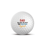 Personalised Golf Balls - Set of 3 - Golfing Legend