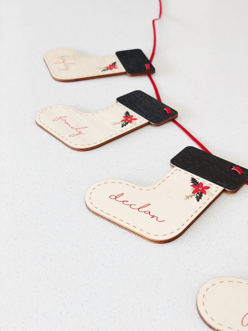 Additional Christmas Stocking Garlands - Classic