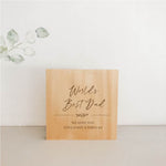 Standing Wooden Plaques for Dad 15cm