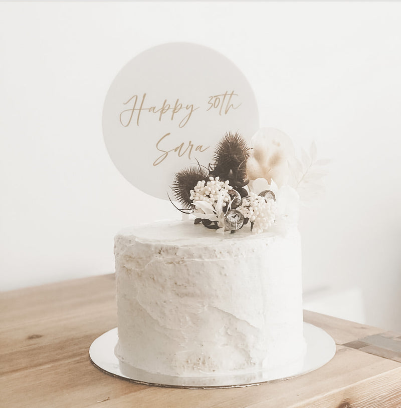 Acrylic Cake Topper