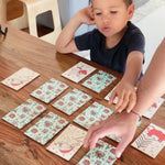 Wooden Christmas Memory Card Game
