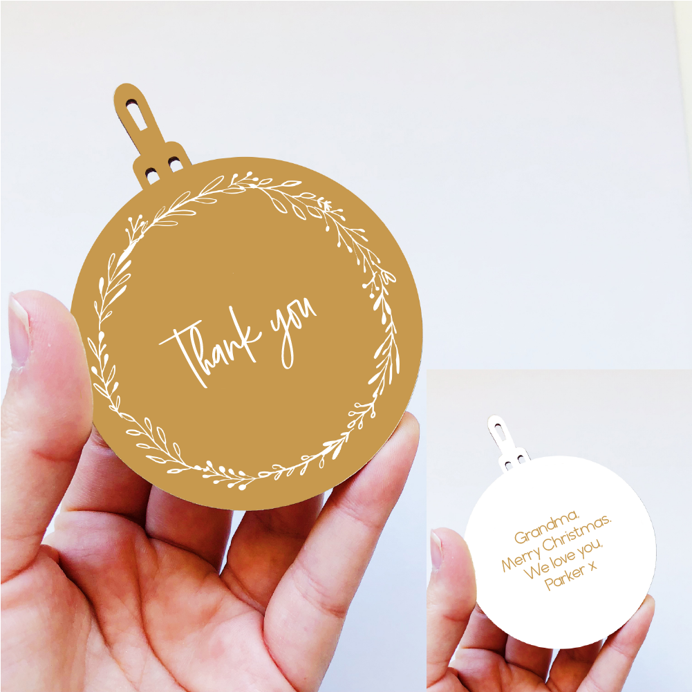 Acrylic Christmas Baubles - Double Sided