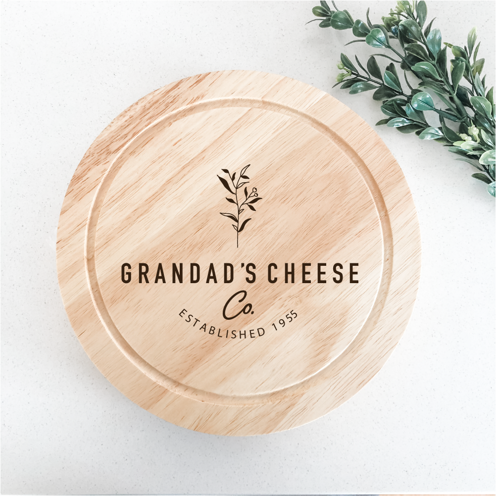Personalised Father's day cheese Board set