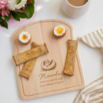 Personalised Dippy Egg and Soldiers Board - Chick