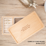Personalised Wooden Jewellery Box - Name - Etched