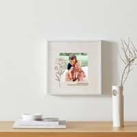 Etched Timber Photo Frame
