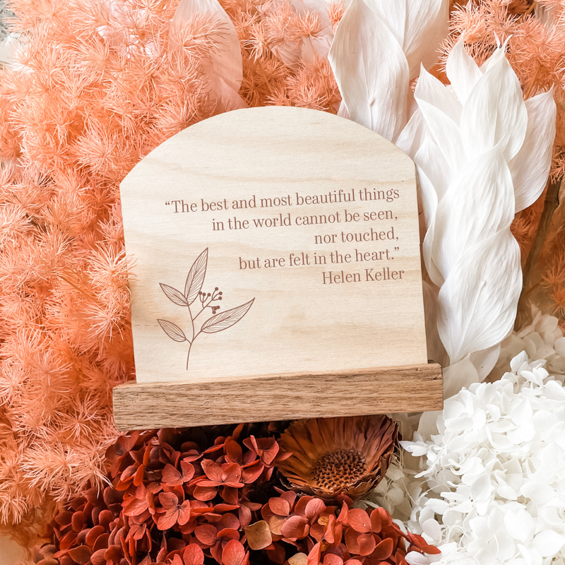 Etched Plaques - Still Life (multiple sayings)