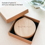 Etched Compact Mirror - Birth Blossoms