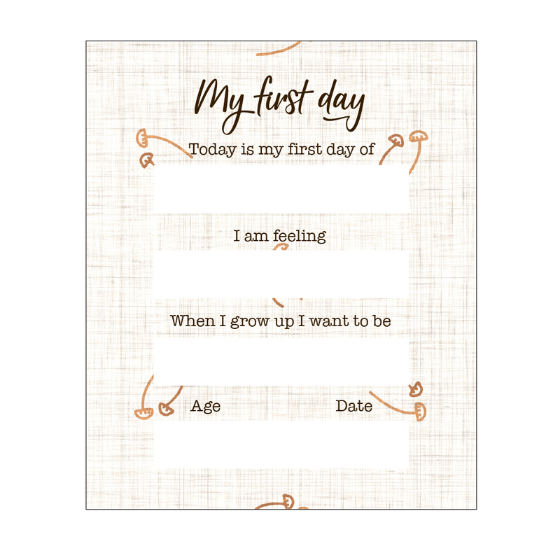 First Day Boards (neutral designs)