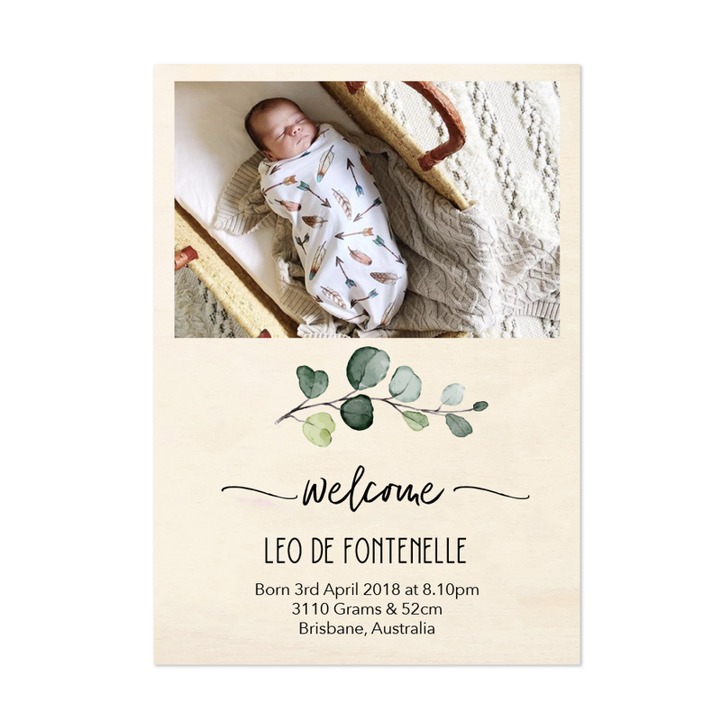 Birth Details - Keepsake Plaques - multiple designs