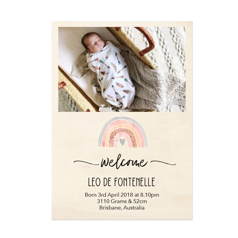 Birth Details - Keepsake Plaques - multiple designs