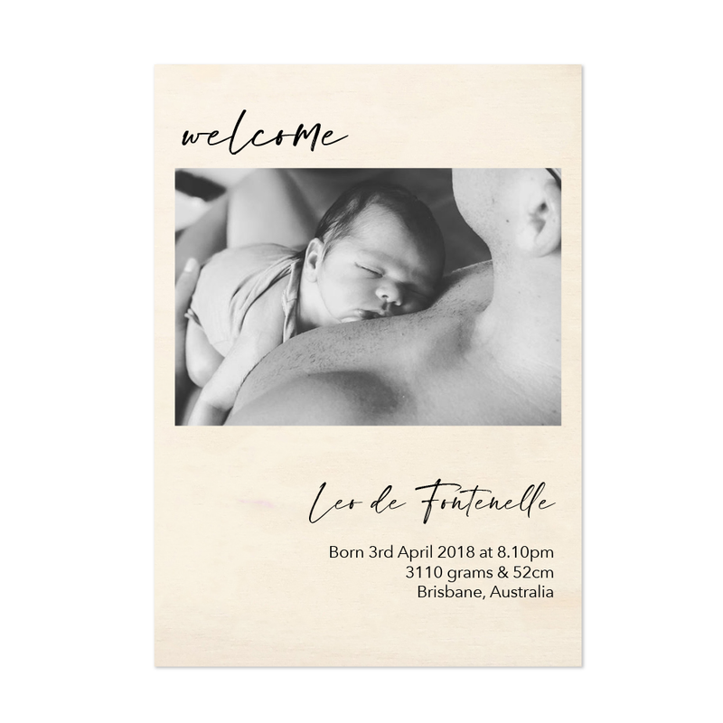 Birth Details - Keepsake Plaques - multiple designs