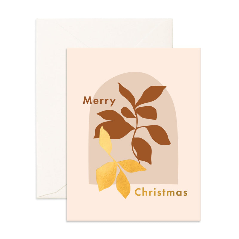 Christmas Window Branch Greeting Card