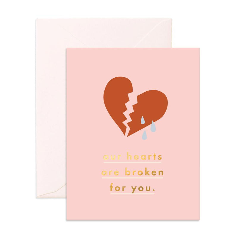 Broken Hearts Greeting Card