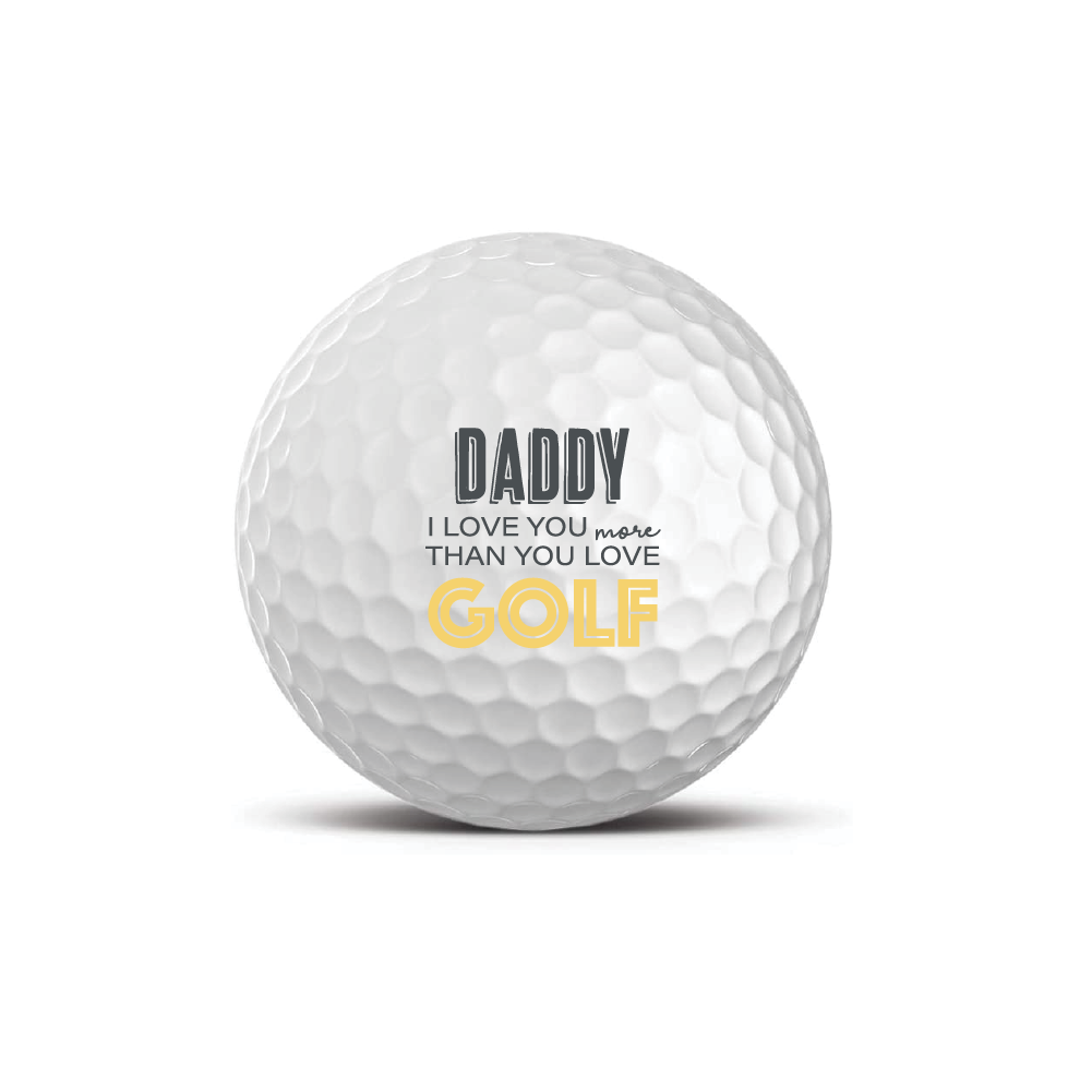 personalised golf ball - i love you more than golf