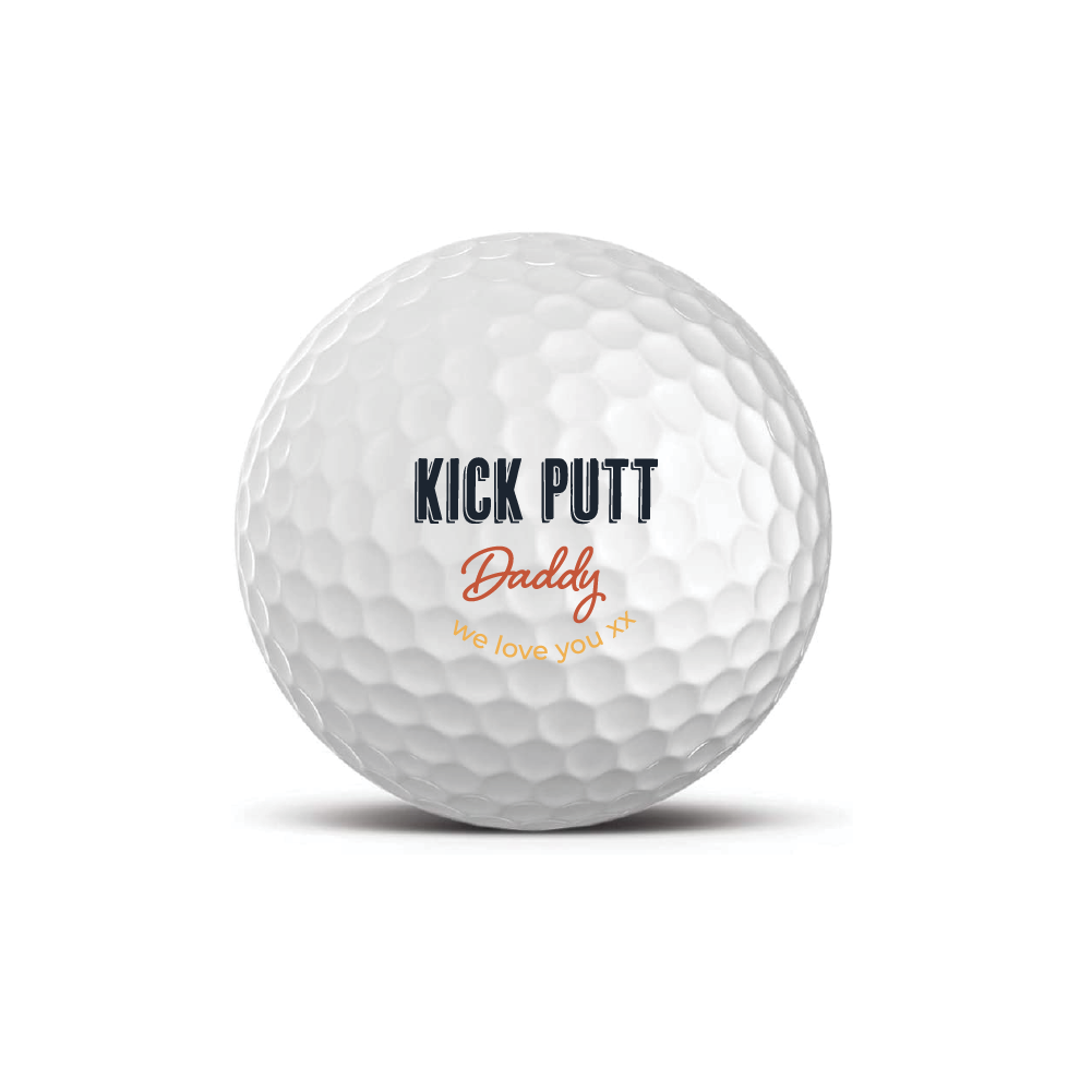Personalised golf ball - Kick putt Daddy