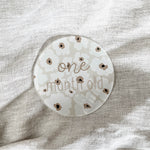 Milestone Plaques - Acrylic - Neutral Florals