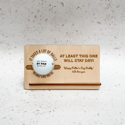 Personalised golf ball holder 