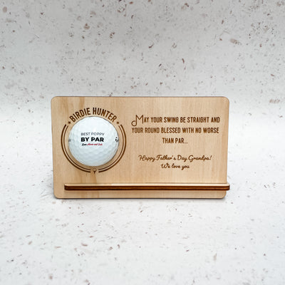 Personalised golf ball holder