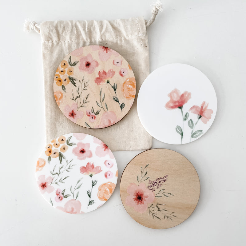 Fridge Magnets - Watercolour Florals (ready-made)