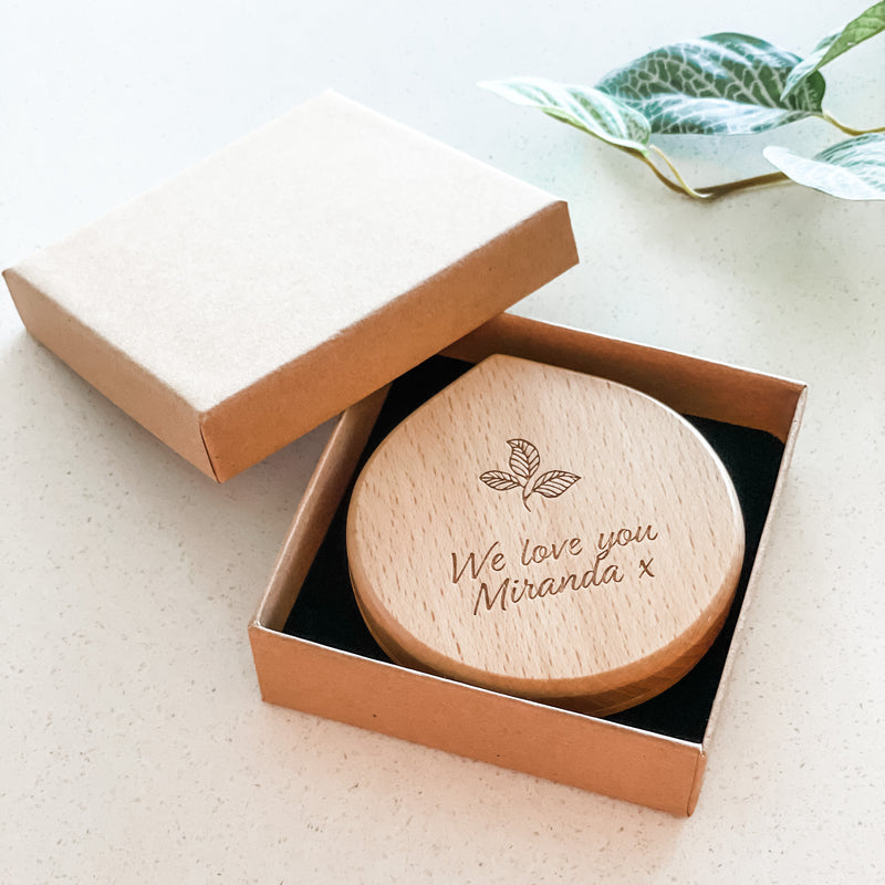 Etched Compact Mirror
