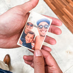custom wallet photo - timber