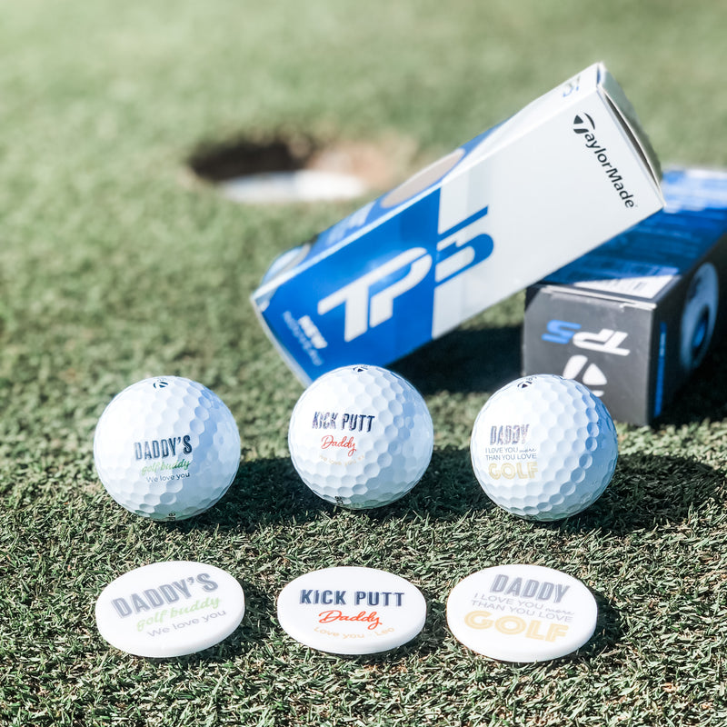 Personalised Golf Ball Markers - Set of 3