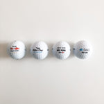 Set of 3 Premium Golf Balls - Merry Christmas