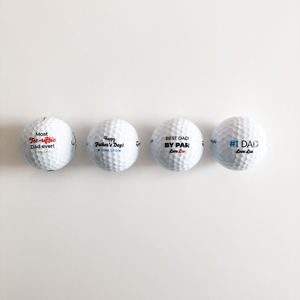 personalised golf ball 4 designs